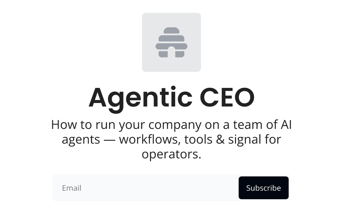 Agentic CEO screenshot